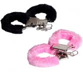 Algema Com Pelúcia Simples Sensual Love Rosa
